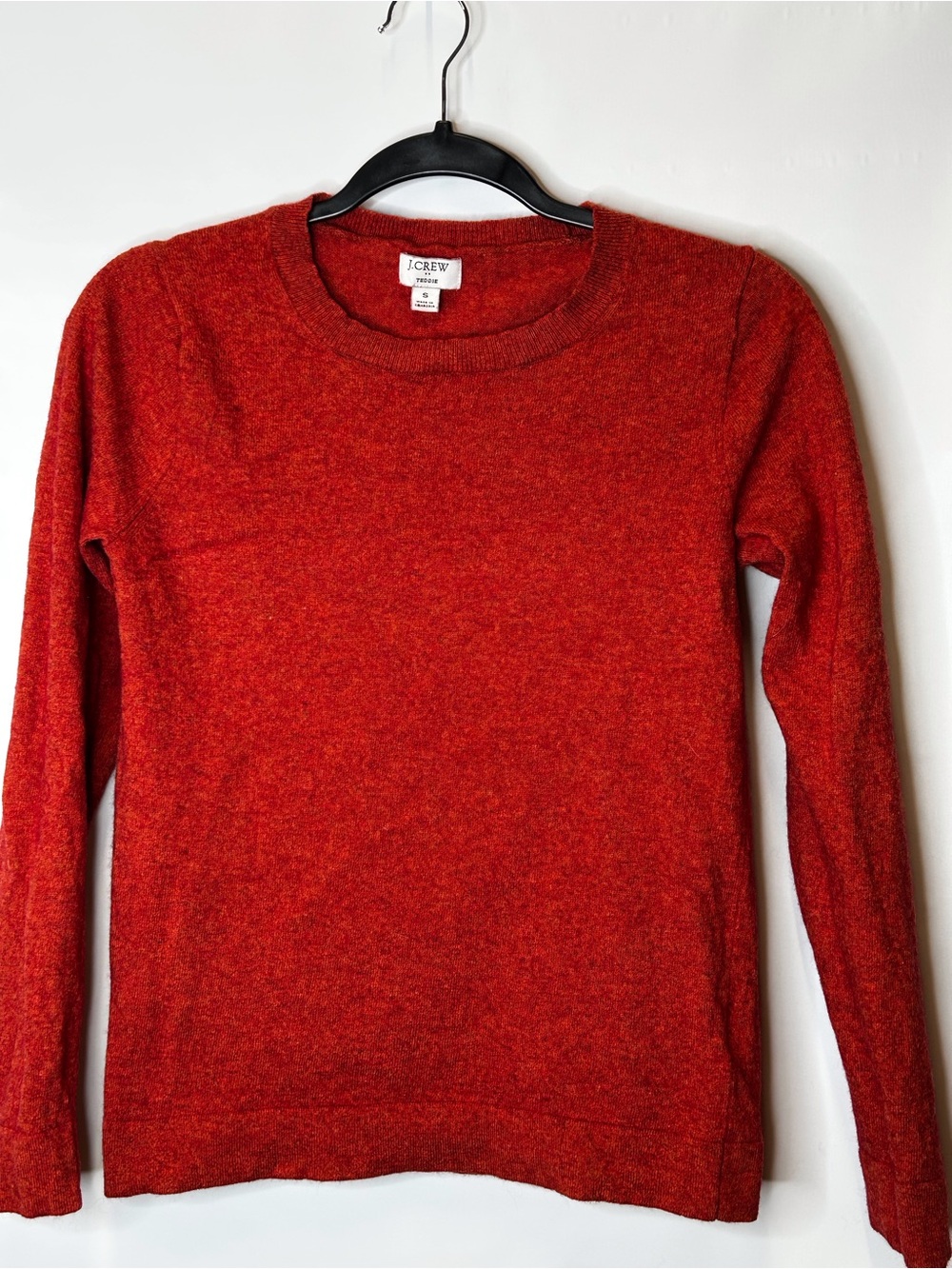J. Crew Red Crewneck Sweater